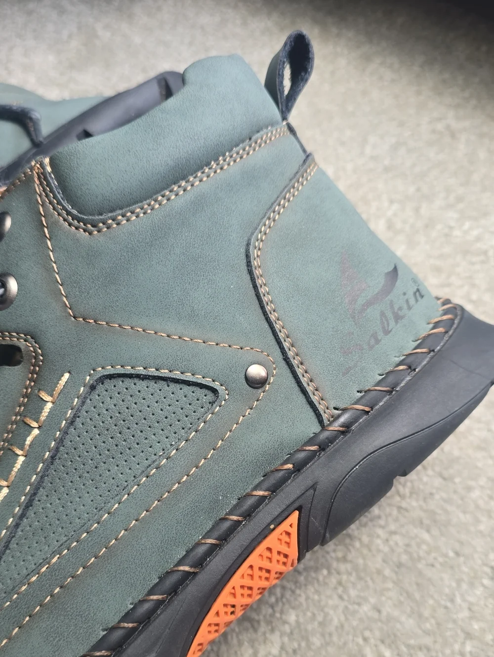 Salkin Mens Italian Leather Boots Size 47